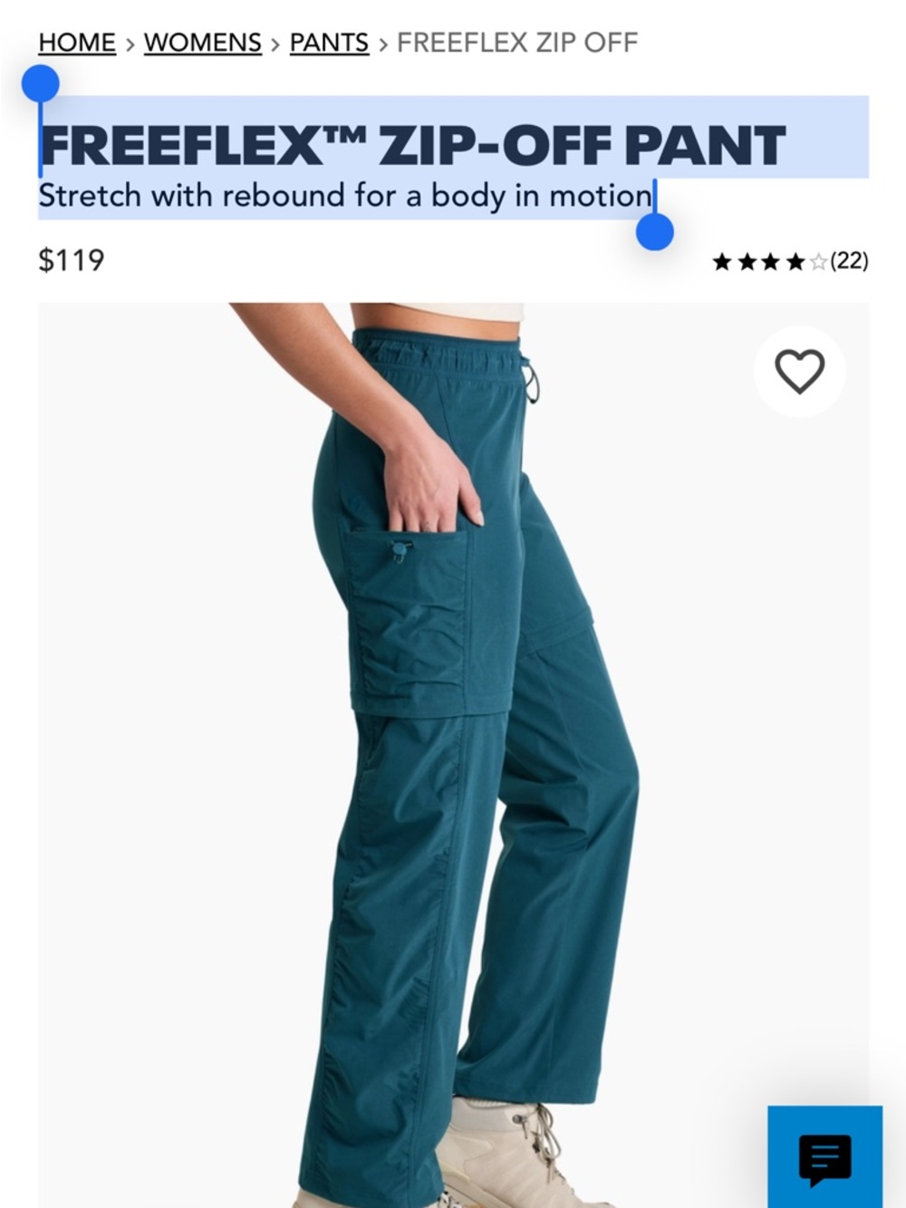 KUHL FREEFLEX™ ZIP-OFF PANT
Stretch with rebound for a body in motion